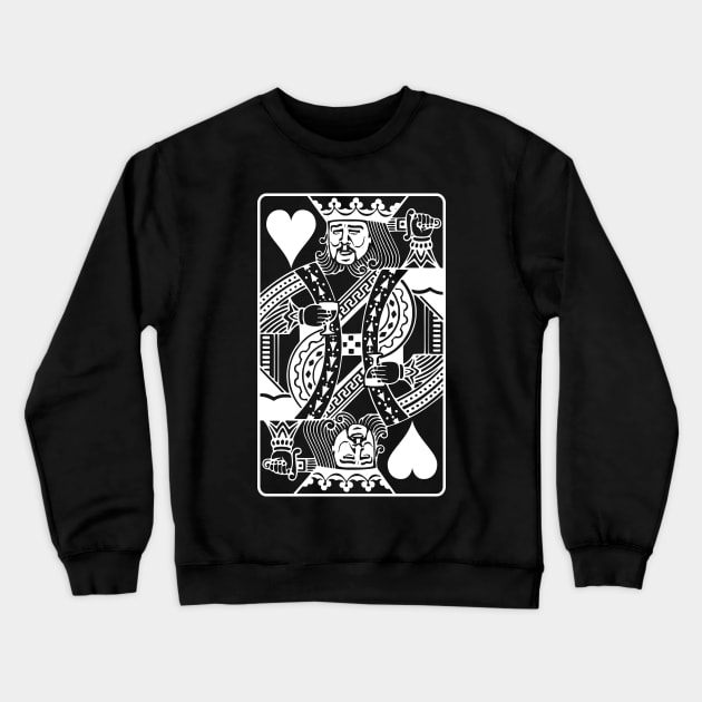 Leo Poker Face Crewneck Sweatshirt by Azafran